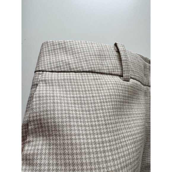 BROOKS BROTHERS Loro Piana Beige Check Wool Silk Linen Trousers Pants, Size 8 - Picture 8 of 13